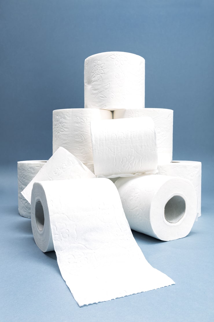 pile white toilet paper 136875 951